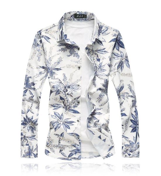 autumn casual shirts for men fashion square collar long sleeve floral print shirts size -7xl, White;black
autumn casual shirts for men fashion square collar long sleeve floral print shirts size -7xl, White;black