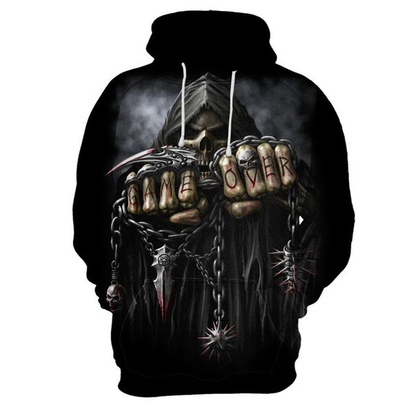 new 3d digital print hoodie for men in europe and the united states large chain skeleton double fist difficult jacket, Black
new 3d digital print hoodie for men in europe and the united states large chain skeleton double fist difficult jacket, Black