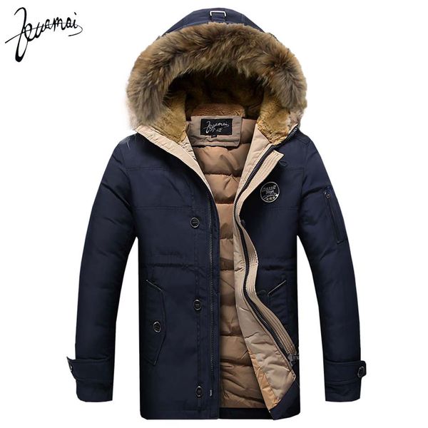 kuamai men down jacket brand clothing men casual warm hooded fur collar slim down coats winter jackets snow xxxl, Black
kuamai men down jacket brand clothing men casual warm hooded fur collar slim down coats winter jackets snow xxxl, Black