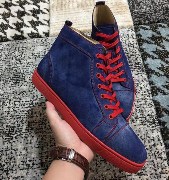 italy design red bottom veau velours sneaker high lace-up shoes men sneaker red rubber sole grey suede men flat orlato rantus 05, Black
italy design red bottom veau velours sneaker high lace-up shoes men sneaker red rubber sole grey suede men flat orlato rantus 05, Black