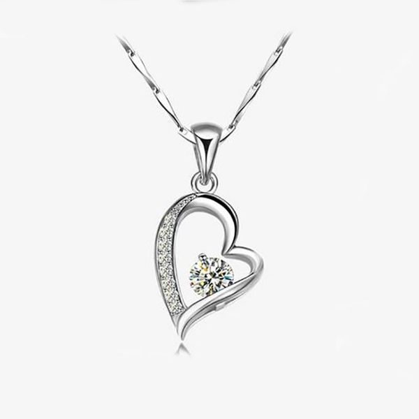 xinyun temperament girls join anniversary party formal dress decoration pendants necklace crystal accessories heart necklace, Silver
xinyun temperament girls join anniversary party formal dress decoration pendants necklace crystal accessories heart necklace, Silver