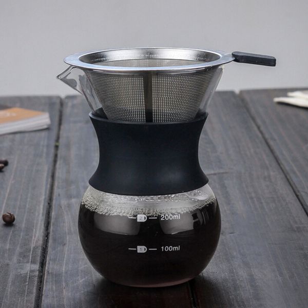 200ml/400ml thicken glass coffee pot with handle espresso water drip coffee maker reusable coffee tea filter tools
200ml/400ml thicken glass coffee pot with handle espresso water drip coffee maker reusable coffee tea filter tools