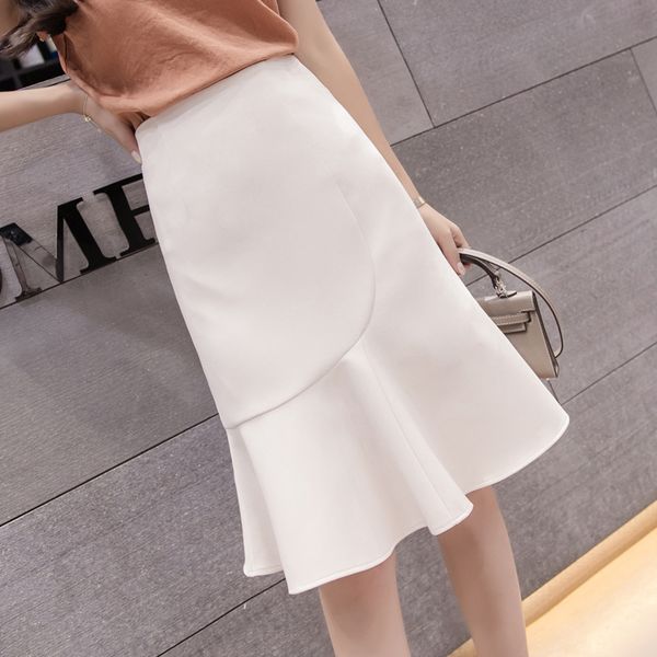 fishtail skirt half-body skirt female spring summer lotus leaf side fashion mid-long bag buttocks high waist a-shaped skirts, Black
fishtail skirt half-body skirt female spring summer lotus leaf side fashion mid-long bag buttocks high waist a-shaped skirts, Black