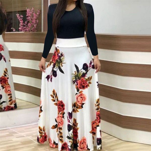 women boho floral printed long sleeve dress 2018 ladies long maxi autumn evening party dresses elegant woman holiday beach dress, Black;gray
women boho floral printed long sleeve dress 2018 ladies long maxi autumn evening party dresses elegant woman holiday beach dress, Black;gray