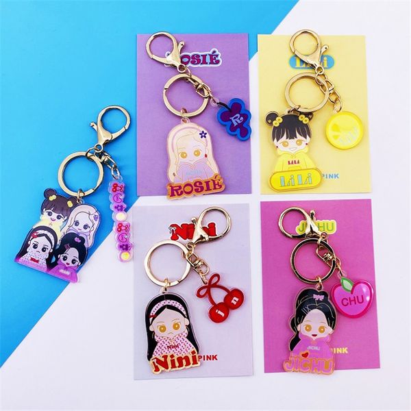 kpop blackpink metal cartoon jisoo lisa rose jennie key chain keyring bag accessories ddudu forever young jh367, Silver
kpop blackpink metal cartoon jisoo lisa rose jennie key chain keyring bag accessories ddudu forever young jh367, Silver