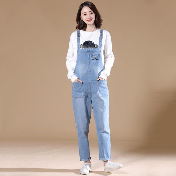 plus size 7xl denim jumpsuits women women large size overalls solid casual washed blue loose jeans jumpsuits, Black;white
plus size 7xl denim jumpsuits women women large size overalls solid casual washed blue loose jeans jumpsuits, Black;white
