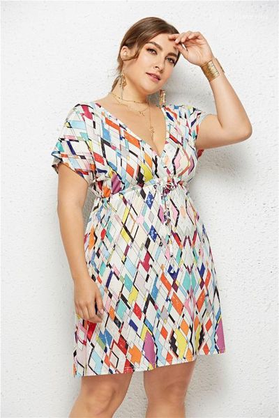 neck dresses fashion printed beach dresses plus size womens clothes women designer v, Black;gray
neck dresses fashion printed beach dresses plus size womens clothes women designer v, Black;gray
