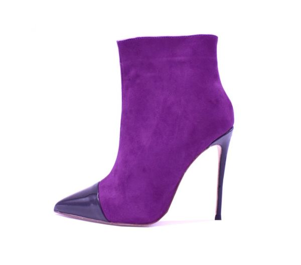 lady casual designer fashion women pointed toe purple suede winter shoes stiletto high heel ladies ankle boots, Black
lady casual designer fashion women pointed toe purple suede winter shoes stiletto high heel ladies ankle boots, Black
