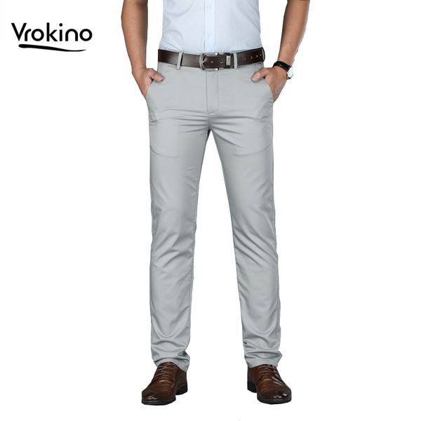 summer new in 2019 men's business casual solid color casual trousers fashion stretch straight pants brand clothing, Black
summer new in 2019 men's business casual solid color casual trousers fashion stretch straight pants brand clothing, Black