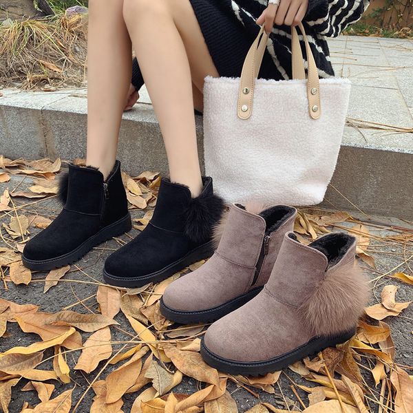 lace up women's rubber boots fashion womens shoes 2019 low heels booties boots-women australia booties ladies plush round toe, Black
lace up women's rubber boots fashion womens shoes 2019 low heels booties boots-women australia booties ladies plush round toe, Black