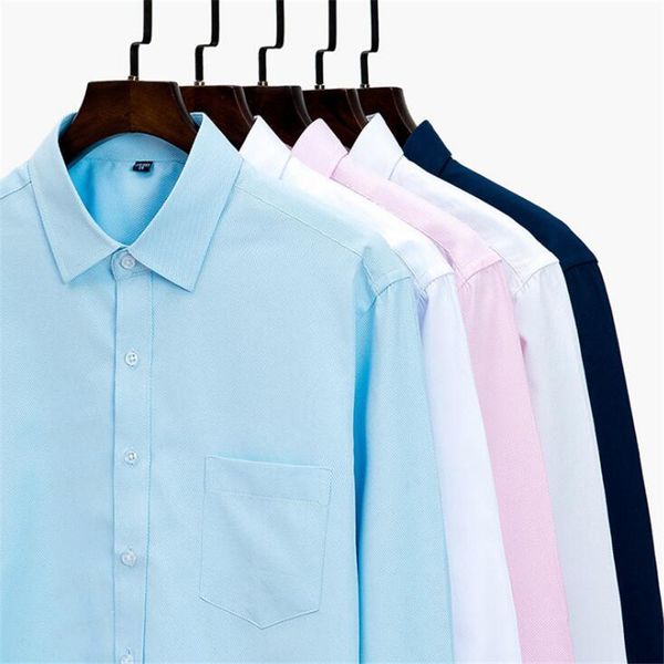 men long sleeve shirt 2019 spring new brand solid color business office formal men dress shirt plus size 4xl male shirt chemise, White;black
men long sleeve shirt 2019 spring new brand solid color business office formal men dress shirt plus size 4xl male shirt chemise, White;black