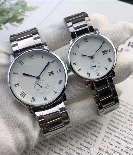 lovers quartz movement watch lady watches men's stainless steel folding buckle presidential watch two-color fashion style modern watch, Slivery;brown
lovers quartz movement watch lady watches men's stainless steel folding buckle presidential watch two-color fashion style modern watch, Slivery;brown