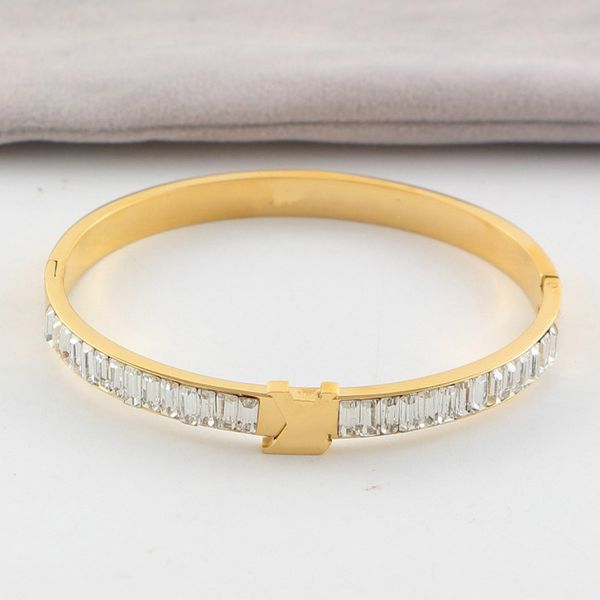 classic style couple bracelets fashion titanium steel plated bangle for boyfriend letter full rhinestone personality bracelets, Black
classic style couple bracelets fashion titanium steel plated bangle for boyfriend letter full rhinestone personality bracelets, Black