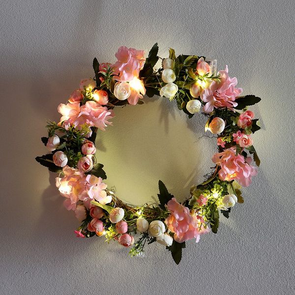 nhbr-artificial camellia hydrangea wreath simulation rose flowers garland decor home door lintel wreath with light bulb
nhbr-artificial camellia hydrangea wreath simulation rose flowers garland decor home door lintel wreath with light bulb