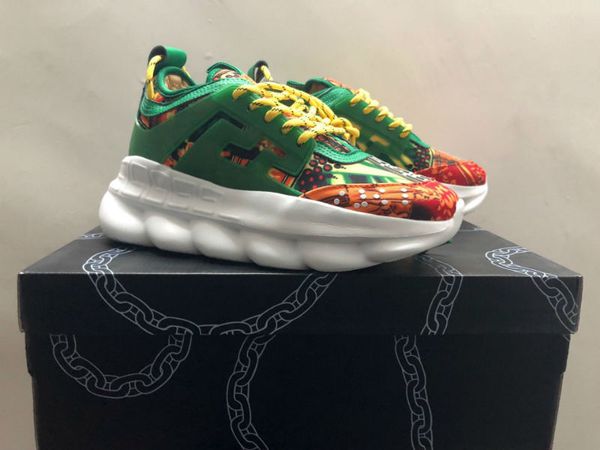 2019 fashion chain reaction casual designer sneakers sport fashion casual shoes trainer lightweight link-embossed sole with dust bag s, Black
2019 fashion chain reaction casual designer sneakers sport fashion casual shoes trainer lightweight link-embossed sole with dust bag s, Black
