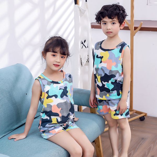 clearance summer childrens vest shorts suit boys and girls cotton vest suit wholesale, White
clearance summer childrens vest shorts suit boys and girls cotton vest suit wholesale, White
