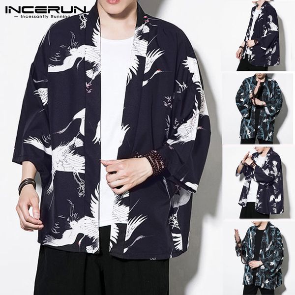 incerun retro printing men japanese kimono cardigan long sleeve vintage traditional outerwear men trench streetwear coats 2019, Tan;black
incerun retro printing men japanese kimono cardigan long sleeve vintage traditional outerwear men trench streetwear coats 2019, Tan;black
