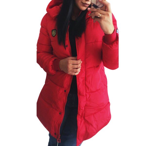 women winter coat parka thick warm zipper slim fit hooded jacket outwear fashion ladies cotton padded coats overcoat plus size, Black
women winter coat parka thick warm zipper slim fit hooded jacket outwear fashion ladies cotton padded coats overcoat plus size, Black