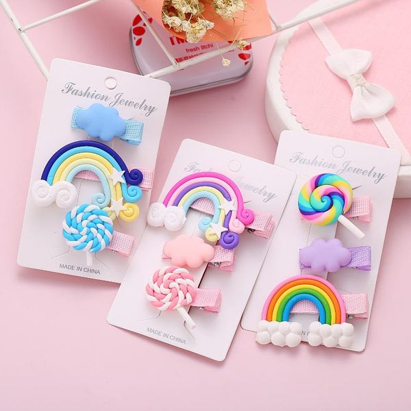 korean style new creative cute rainbow cloud lollipop hair clip set sweet side clip, Slivery;white
korean style new creative cute rainbow cloud lollipop hair clip set sweet side clip, Slivery;white