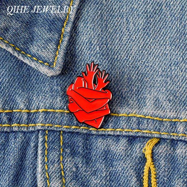 qihe jewelry anatomical heart pin human hand and heart lapel pin anatomy art brooches pins up brooches for men women couple, Gray
qihe jewelry anatomical heart pin human hand and heart lapel pin anatomy art brooches pins up brooches for men women couple, Gray