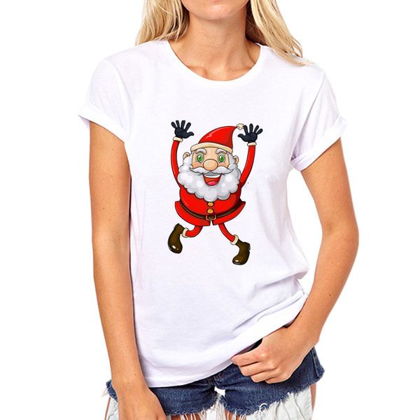 casual for ladies merry christmas girl t shirt santa claus women short sleeve christmas printed t-shirt, White
casual for ladies merry christmas girl t shirt santa claus women short sleeve christmas printed t-shirt, White