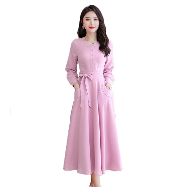 fashion dresses for women plus size vintage robe 2020 new spring autumn female long sleeve solid slim a-line dress vestido longo, Black;gray
fashion dresses for women plus size vintage robe 2020 new spring autumn female long sleeve solid slim a-line dress vestido longo, Black;gray