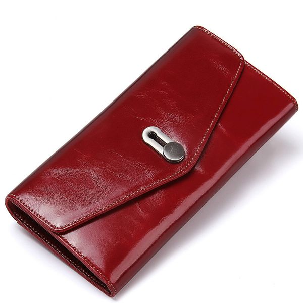 casual flip ladies wallet fashion leather clutch multi-functional ladies wallet solid color leather, Red;black
casual flip ladies wallet fashion leather clutch multi-functional ladies wallet solid color leather, Red;black