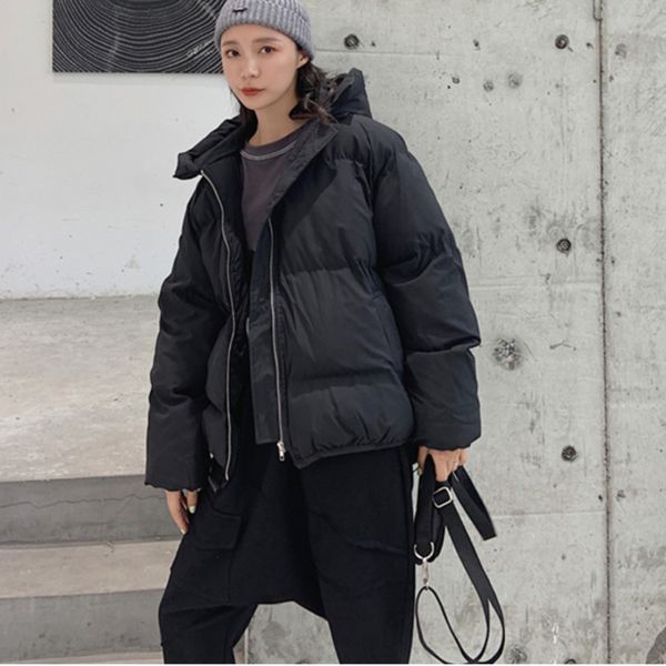 tvvovvin hooded big size short warm cotton-padded coat long sleeve loose fit women parkas fashion new autumn winter 2019 b475, Black
tvvovvin hooded big size short warm cotton-padded coat long sleeve loose fit women parkas fashion new autumn winter 2019 b475, Black