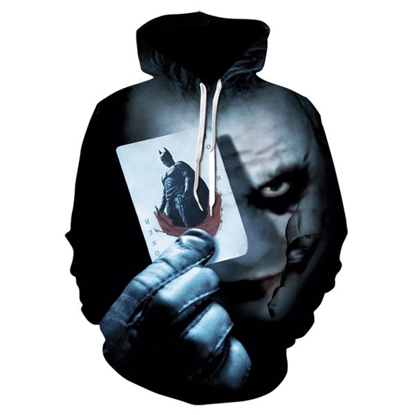 2019 new popular movie men/women long sleeve hoodies 3d print batman and joker sweatshirt harajuku pullover brand, Black
2019 new popular movie men/women long sleeve hoodies 3d print batman and joker sweatshirt harajuku pullover brand, Black