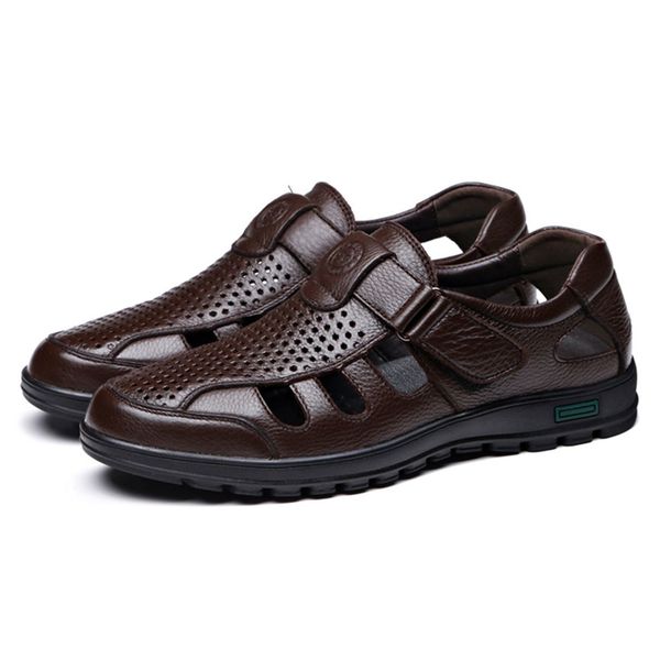 fggs genuine leather men sandals shoes fretwork breathable fisherman shoes style retro gladiator soft bottom summer classics m y200107, Black
fggs genuine leather men sandals shoes fretwork breathable fisherman shoes style retro gladiator soft bottom summer classics m y200107, Black