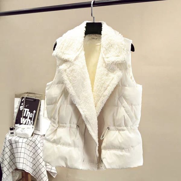 mumuzi lamb hair vest female coats winter 2019 new korean loose long style thickened vest down cotton waistcoat jacket, Black;white
mumuzi lamb hair vest female coats winter 2019 new korean loose long style thickened vest down cotton waistcoat jacket, Black;white
