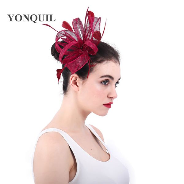 2018 multicolor or marron sinamay fascinator headwear wedding bridal party hair accessories millinery cocktail hats
2018 multicolor or marron sinamay fascinator headwear wedding bridal party hair accessories millinery cocktail hats
