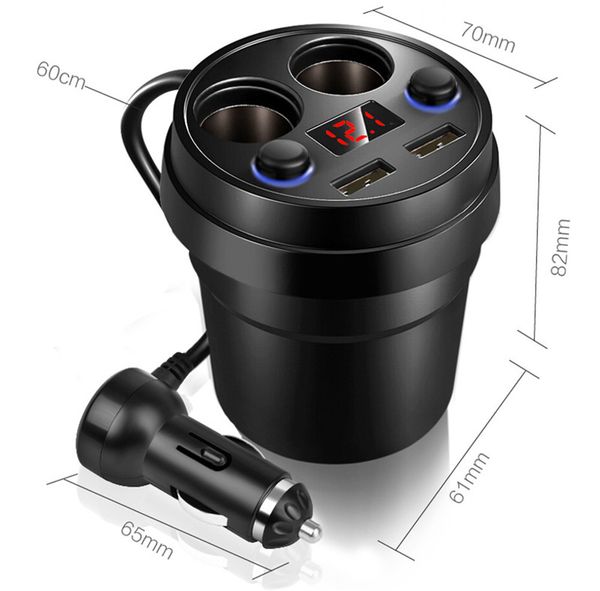 car charger 2 usb dc/5v 3.1a cup power socket adapter cigarette lighter splitter mobile phone chargers with voltage led display
car charger 2 usb dc/5v 3.1a cup power socket adapter cigarette lighter splitter mobile phone chargers with voltage led display