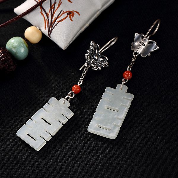 2018 sale brinco inlay hetian jade double happiness butterfly restoring ancient ways ms high-grade pendant earrings wholesale, Golden;silver
2018 sale brinco inlay hetian jade double happiness butterfly restoring ancient ways ms high-grade pendant earrings wholesale, Golden;silver