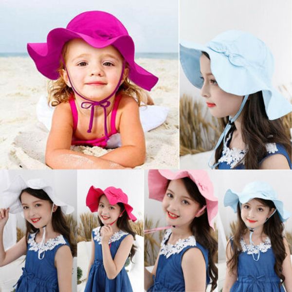 pudcoco toddler kids baby girl sun hat brim summer bucket beach headwear cap 5 colors, Yellow
pudcoco toddler kids baby girl sun hat brim summer bucket beach headwear cap 5 colors, Yellow