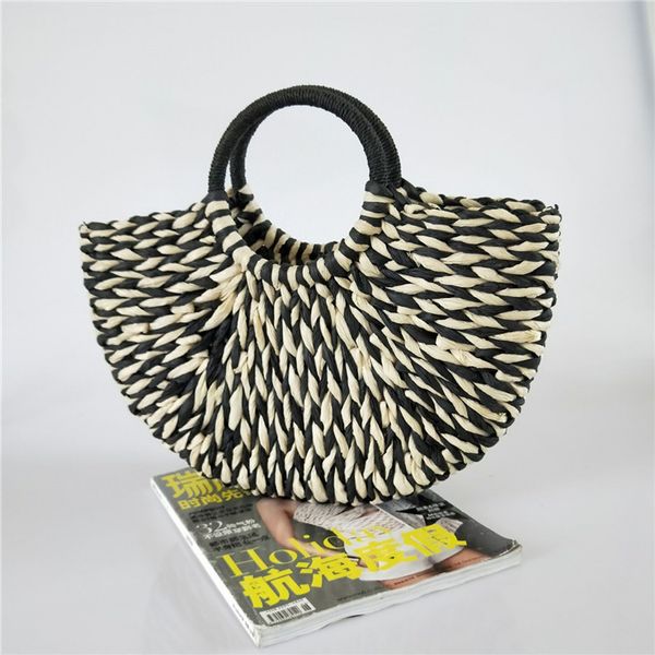 2018 summer beach bag hand woven straw bags fashion women casual tote large capacity shopping bags women handbags moon bag new
2018 summer beach bag hand woven straw bags fashion women casual tote large capacity shopping bags women handbags moon bag new
