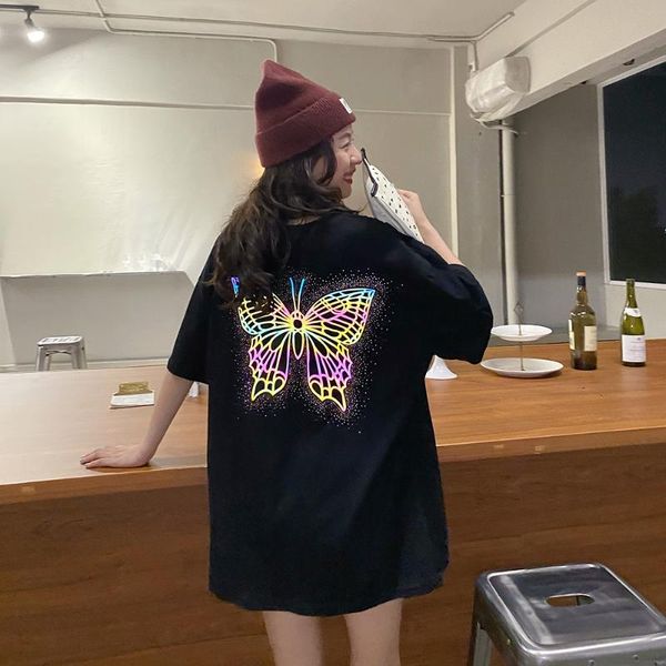 женщины tee светоотражающие бабочка печати harajuku футболка девушки уличная мода короткими рукавами футболки светящиеся tee top plus size 2, White
женщины tee светоотражающие бабочка печати harajuku футболка девушки уличная мода короткими рукавами футболки светящиеся tee top plus size 2, White
