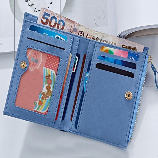 multi-functional women's short 2 fold money clips holder solid pu leather thin zipper wallet clamps bill dollar purses card case, Black
multi-functional women's short 2 fold money clips holder solid pu leather thin zipper wallet clamps bill dollar purses card case, Black