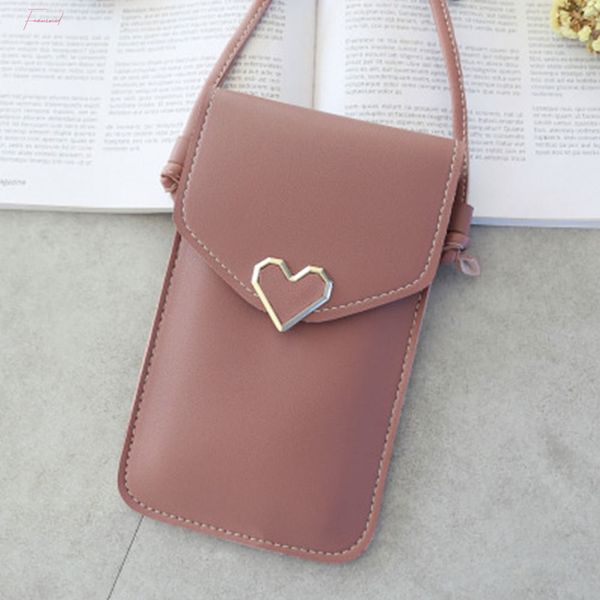 women mobile phone convenient crossbody bag daily fashion gift handbag pu leather outdoor screen heart shaped decorative
women mobile phone convenient crossbody bag daily fashion gift handbag pu leather outdoor screen heart shaped decorative