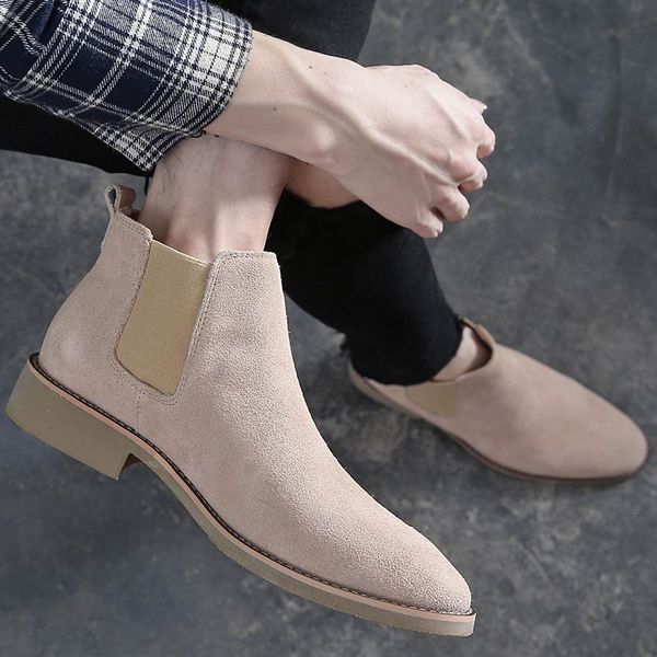 british classic fashion men ankle boots sewing slip on nubuck trending man short boots black luxury high casual shoes 38-44 jc12127
british classic fashion men ankle boots sewing slip on nubuck trending man short boots black luxury high casual shoes 38-44 jc12127