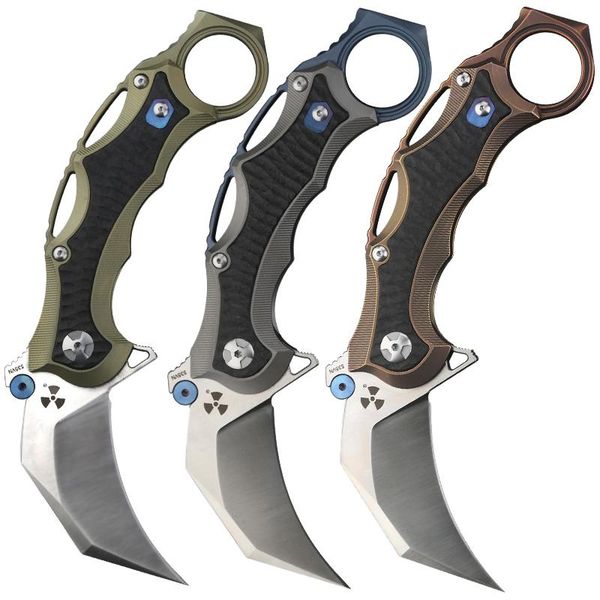 JR5221 Folding Claw Knife CPM S35VN Steel Outdoor Karambit Folding Pocket Knife Titanium Alloy Camping EDC Knife 62HRC Ceramic Ball Bearing
JR5221 Folding Claw Knife CPM S35VN Steel Outdoor Karambit Folding Pocket Knife Titanium Alloy Camping EDC Knife 62HRC Ceramic Ball Bearing