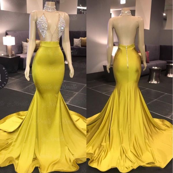 2020 new arrival mermaid prom dresses long v neck beaded crystals floor length sweep train stain formal dress evening wear ogstuff, Black
2020 new arrival mermaid prom dresses long v neck beaded crystals floor length sweep train stain formal dress evening wear ogstuff, Black