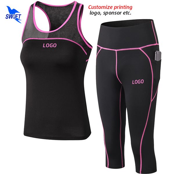 2020 summer breathable gym yoga set stretch fitness sport suit tank +capri pants 2pcs running tracksuit customize clothing
2020 summer breathable gym yoga set stretch fitness sport suit tank +capri pants 2pcs running tracksuit customize clothing