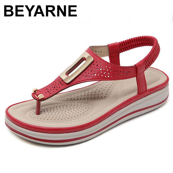 beyarnemazefeng 2020 summer platform flip flops women solid beach sandals soft leather comfortable low heels flats shoes metal b, Black
beyarnemazefeng 2020 summer platform flip flops women solid beach sandals soft leather comfortable low heels flats shoes metal b, Black