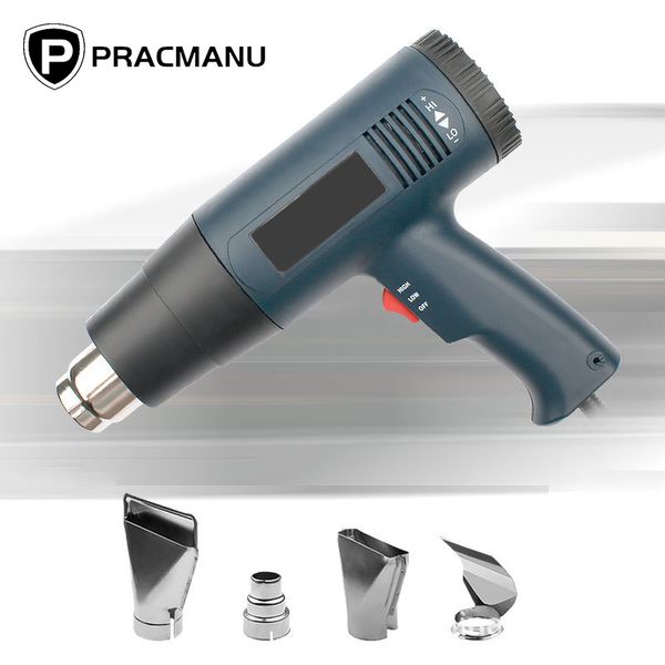 pracmanu 2000w industrial electric air gun dual temperature-controlled building hair dryer temperature heat gun nozzle
pracmanu 2000w industrial electric air gun dual temperature-controlled building hair dryer temperature heat gun nozzle