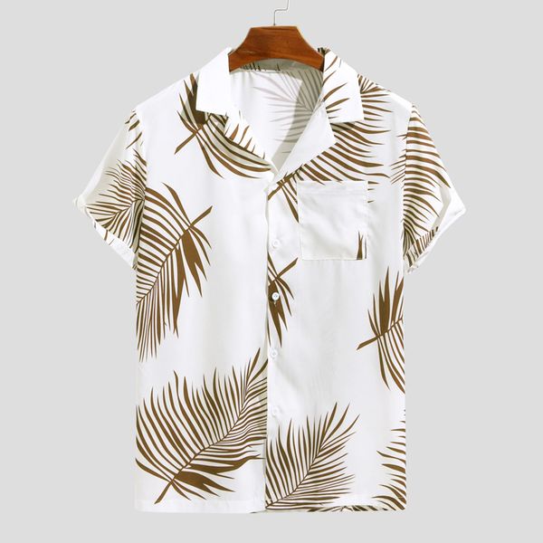 2020 summer new shirts men's casual loose shirt men short sleeve button cardigan printed lapel holiday cotton cozy, White;black
2020 summer new shirts men's casual loose shirt men short sleeve button cardigan printed lapel holiday cotton cozy, White;black
