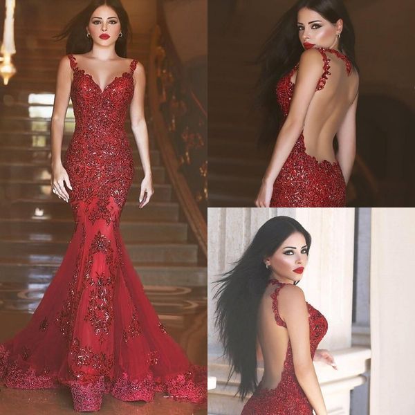 2019 New Red Mermaid Prom Dresses Red Arabic Sequined Sweetheart Lace Applique Long Formal Evening Dresses Evening Wear Gowns Robe De Soiree
2019 New Red Mermaid Prom Dresses Red Arabic Sequined Sweetheart Lace Applique Long Formal Evening Dresses Evening Wear Gowns Robe De Soiree