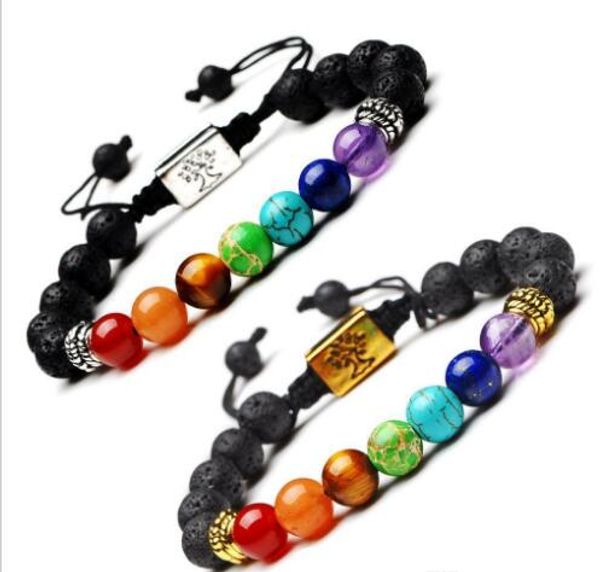 yoga handmade 7 chakra tree of life charm bracelets lava stones multicolor beads rope bracelet women men bracelets bangles gd38, Black
yoga handmade 7 chakra tree of life charm bracelets lava stones multicolor beads rope bracelet women men bracelets bangles gd38, Black