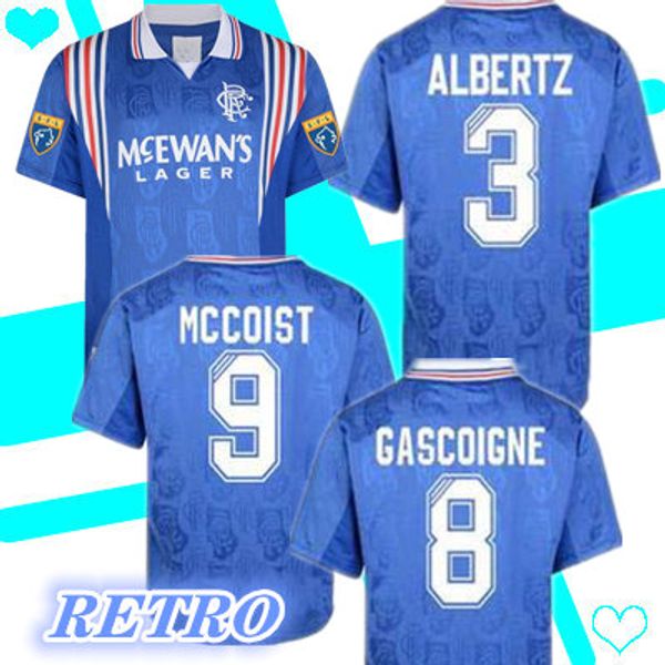 1996 1997 glasgow rangers soccer jerseys retro 96 97 home blue vintage #8 gascoigne #11 albertz #6 ferguson classic football shirts, Black
1996 1997 glasgow rangers soccer jerseys retro 96 97 home blue vintage #8 gascoigne #11 albertz #6 ferguson classic football shirts, Black