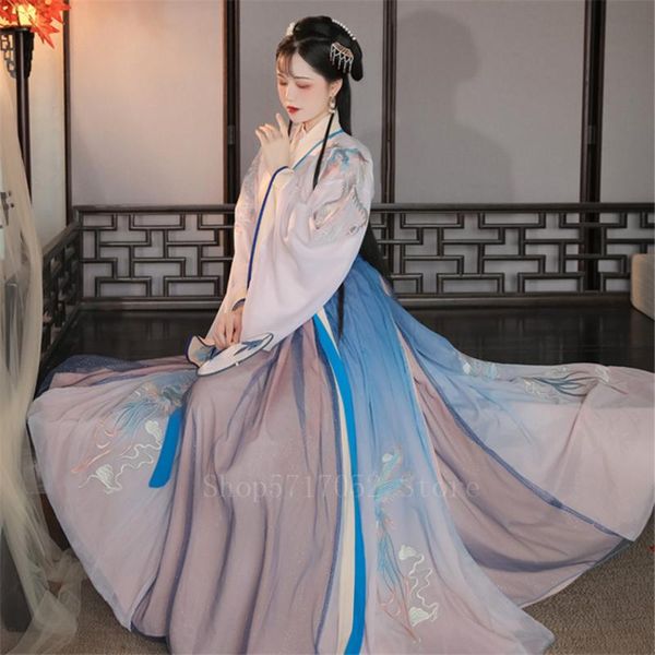 fairy hanfu dress women ancient chinese costume sakura embroidery phoenix elegant vintage princess cosplay folk dance party, Black;red
fairy hanfu dress women ancient chinese costume sakura embroidery phoenix elegant vintage princess cosplay folk dance party, Black;red